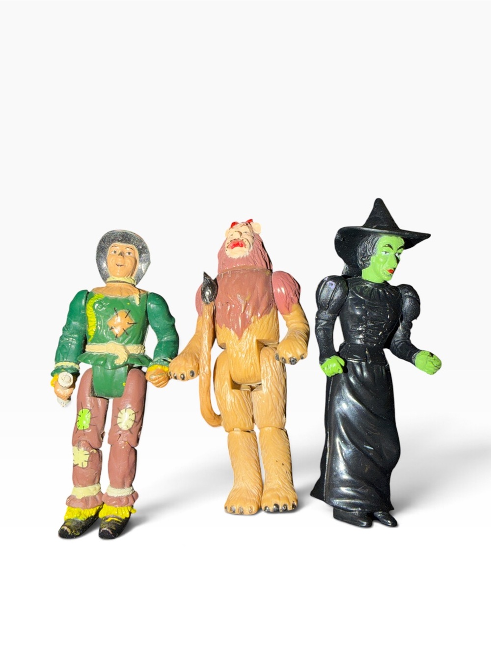 Wizard of Oz Toy Figure Set - Green Witch, Lion & Scarecrow